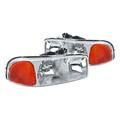 Powerhouse 2000-2006 GMC Denali Housing Euro Projector Headlights - Chrome PO3752229